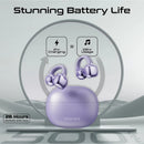 Promate Earbuds AudioFit™ Open Ear Clip On TWS w/ IntelliTouch - Purple [BO] - سماعة بروميت - بلوتوث - كفاله 12 شهر
