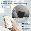 Promate Slim Leather Wallet with RFID & Smart Tracking Black [BO] - محفظة رفيعة من الجلد حماية - مع خاصية التتبع