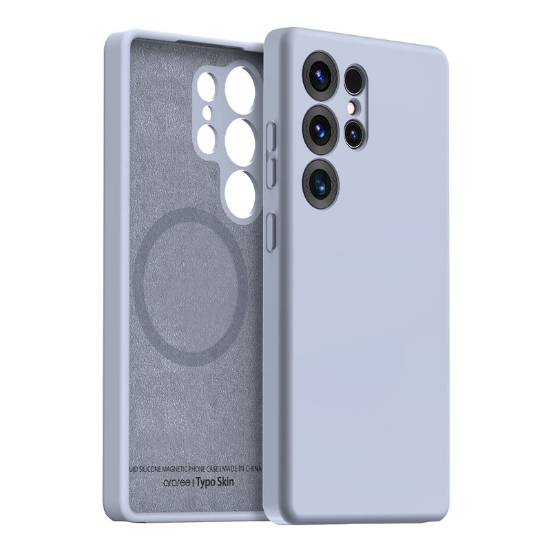 Araree Samsung S25 Ultra Typo Skin Magsafe Case - Stone Blue [A] -  S25 كفر سامسونج  - حماية عالية - ماغ سيف - ألتر