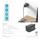 PAWA Retro PD25W Only PD Port UK Charger With USB-C to USB-C Cable - Black - بلاك شاحن حائط + سلك شحن تايب سي - 25 واط - باوا - كفالة 12 شهر