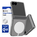 Araree Duple 360 Magsafe Cover For Z Flip 8-Clear Black [BU] - كفر سامسونج - حماية عالية - ماغ سيف