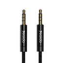 YESIDO YAU14 1M AUX 3.5MM Cable – Black - كيبل AUX