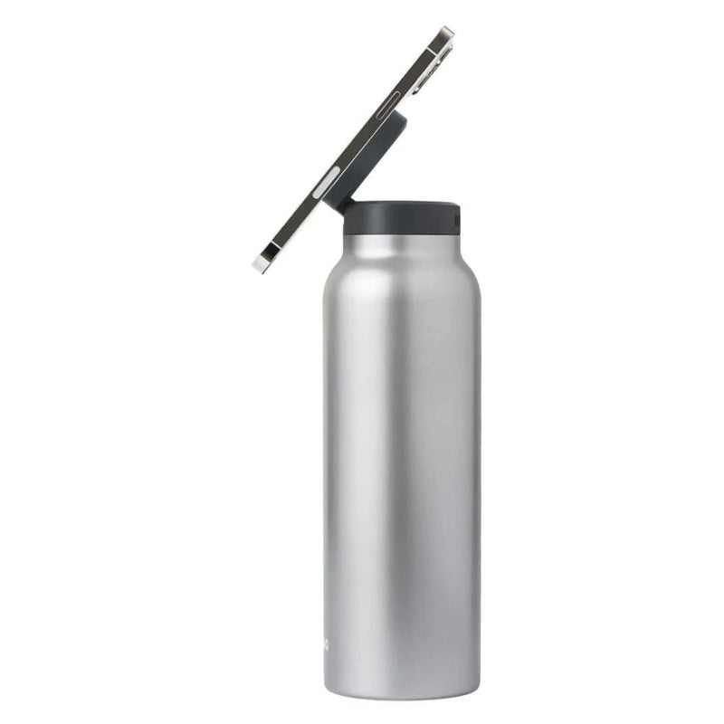 RINGO Water Bottle - 32 OZ/1 Litre - MagSafe Screw Lid / MagSafe Booster Ring (Stainless) [C] - مطارة حافظة للحرارة