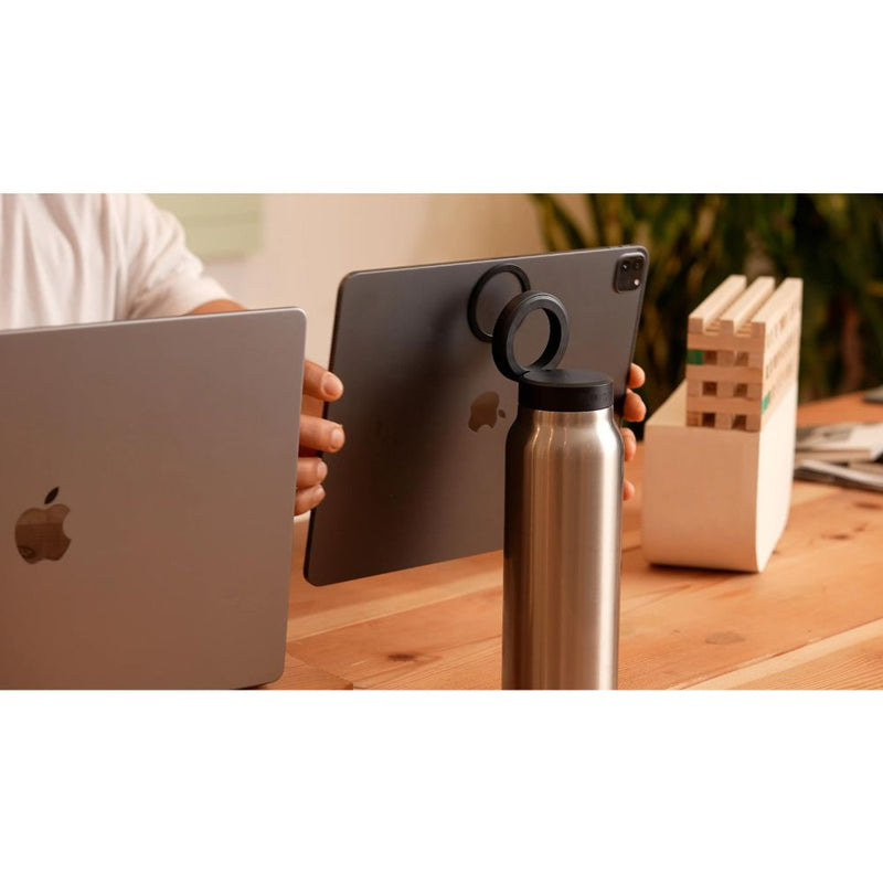 RINGO Water Bottle - 32 OZ/1 Litre - MagSafe Screw Lid / MagSafe Booster Ring (Stainless) [C] - مطارة حافظة للحرارة