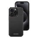 DUX DUCIS Rafi Series Back Cover for iPhone - Black - كفر 3 في 1 - حماية عالية + محفظة + ستاند بالطول والعرض + مغناطيس + ماغ سيف