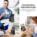 DUX DUCIS Rafi Series Back Cover for iPhone - Black - كفر 3 في 1 - حماية عالية + محفظة + ستاند بالطول والعرض + مغناطيس + ماغ سيف