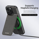 DUX DUCIS Rafi Series Back Cover for iPhone - Black - كفر 3 في 1 - حماية عالية + محفظة + ستاند بالطول والعرض + مغناطيس + ماغ سيف