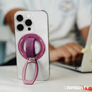 Rocket Magnetic Phone Grip With Stand Holder Orang [H] - مسكة - سيليكون + ستاند - خاصية الماغ سيف