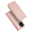 DUX DUCIS Skin Pro Folio Case - Rose Gold - كفر جلد مع محفظة - حماية عالية - ستاند بالعرض