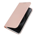 DUX DUCIS Skin Pro Folio Case - Rose Gold - كفر جلد مع محفظة - حماية عالية - ستاند بالعرض