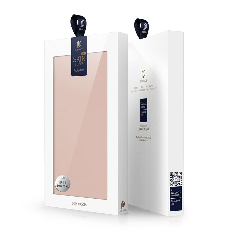 DUX DUCIS Skin Pro Folio Case - Rose Gold - كفر جلد مع محفظة - حماية عالية - ستاند بالعرض