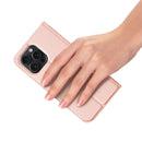 DUX DUCIS Skin Pro Folio Case - Rose Gold - كفر جلد مع محفظة - حماية عالية - ستاند بالعرض