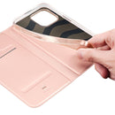 DUX DUCIS Skin Pro Folio Case - Rose Gold - كفر جلد مع محفظة - حماية عالية - ستاند بالعرض