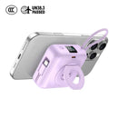 Xpower 10000mAh Wireless Powerbank with Digital Display S1052, Light Purple [BU] - بطارية متنقلة - قوة 10000 - سلك شاحن أيفون + تايب سي - 1 منفذ تايب سي - شاشة رقمية - كفالة 24 شهر