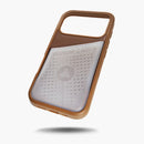 Ninja Labs Flex Pouch for iPhone 17 Pro / 17 Pro Max Case (Mocha/Clear) [C] -  كفر حماية عالية + محفظة - نينجا