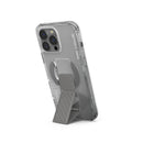 SkinArma AXON Mag-Charge with Grip-Stand for iPhone16 Pro / 16 Pro Max - Titanium [B] -  كفر حماية عالية - ماغ سيف - مع مسكة ستاند جانبي ورأسي