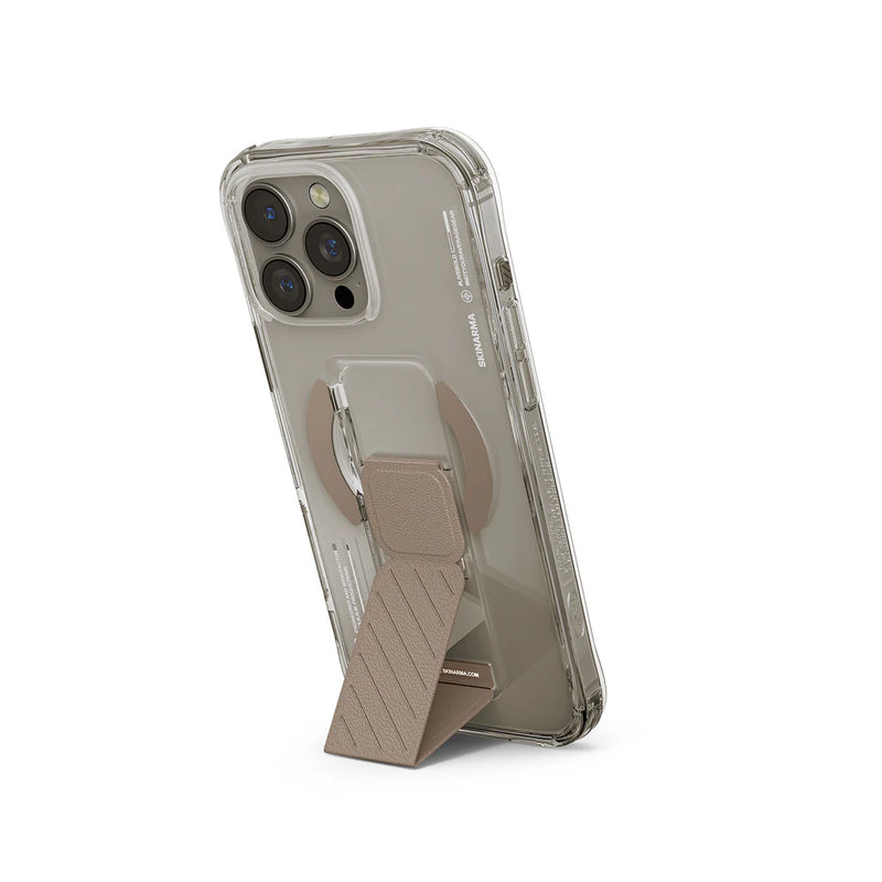 SkinArma AXON Mag-Charge with Grip-Stand for iPhone16 Pro / 16 Pro Max - Desert [B] -  كفر حماية عالية - ماغ سيف - مع مسكة ستاند جانبي ورأسي