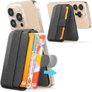 Sinjimoru M-Pull Tab Stand Magsafe Wallet- black [V] - مسكة ومحفظة للبطاقات وستاند - ماغ سيف مغناطيس - لاجهزة الايفون