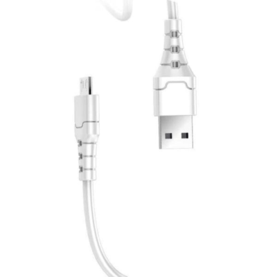 Aspor A100 2M Micro 3A Fast Charge Cable - white [H] - سلك شحن مايكرو  - طول 2 متر - كفالة 12 شهر
