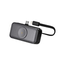Smartix PowerPro 3 in 1 Power Bank with Apple Watch Charger 5000mAh Black [SM] - بطارية متنقلة - مع شاحن تايب سي + شاحن ايفون - سعة 5000 ملي امبير + شاشة رقميه + شاحن ساعة ابل - لأجهزة الاندرويد والايفون - كفالة 24 شهر