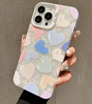 Transparent Anti Drop Tpu Pained Love Herat  - كفر مع خيط علاقة