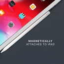 Smartix Premium iPad Pencil with Wireless Charging White - قلم الكتروني - لجميع انواع أجهزة الأيباد - كفالة 12 شهر