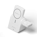 Smartix AirDock 3 in 1 Dock + Detachable 10000 mah Power Bank - White [SM] - ستاند شحن - 3 في 1 خاصية الشحن السريع + باور بنك بقوة 10000 ملي امبير + الساعة + السماعة - كفالة 12 شهر