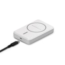Smartix AirDock 3 in 1 Dock + Detachable 10000 mah Power Bank - White [SM] - ستاند شحن - 3 في 1 خاصية الشحن السريع + باور بنك بقوة 10000 ملي امبير + الساعة + السماعة - كفالة 12 شهر