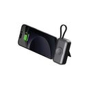 Smartix PowerPro 3 in 1 Power Bank with Apple Watch Charger 5000mAh Black [SM] - بطارية متنقلة - مع شاحن تايب سي + شاحن ايفون - سعة 5000 ملي امبير + شاشة رقميه + شاحن ساعة ابل - لأجهزة الاندرويد والايفون - كفالة 24 شهر