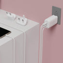 Smartix Premium US/UK/EU Wall Adaptor 65W GaN White - GEN 2 - شاحن حائط دولي - لجميع دول العالم + واير تايب سي - منفذين تايب سي ومنفذ للشحن السريع - كفالة 12 شهر