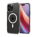 Spigen Crystal Hybrid MagFit Case for iPhone 16 Pro /16 Pro Max - White [C] -  كفر حماية عالية  - ماغ سيف