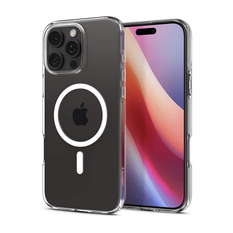 Spigen Crystal Hybrid MagFit Case for iPhone 16 Pro /16 Pro Max - White [C] -  كفر حماية عالية  - ماغ سيف