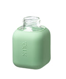 Squireme Y2 Glass Bottle with Silicone Sleeve 370 ml (Mint Green)[C] - مطارة حافظه للحرارة والبرودة