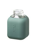 Squireme Y2 Glass Bottle with Silicone Sleeve 370 ml (Pine Green)[C] - مطارة حافظه للحرارة والبرودة