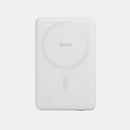 Statik MagSafe Power Bank with Semi-Solid Electrolyte Technology V2 5000mAh White [V] - بطارية متنقلة ماغ سيف نحيفة + شحن سماعة ابل - منفذ تايب سي - سعة 5000 ملي أمبير - كفالة 24 شهر