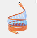 Statik MagStack Pro Magnetic 100w USB-C to C Cable 0.90C Orange [V] سلك شحن  تايب سي - الى تايب سي - طول0.90 سنتم