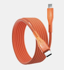Statik MagStack Pro Magnetic 100w USB-C to C Cable 0.90C Orange [V] سلك شحن  تايب سي - الى تايب سي - طول0.90 سنتم