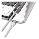 Statik PowerPivot Pro 100w Nylon Braided C-C Cable 3M (White) [C] سلك شحن - 3 في 1 - من يو اس بي + تايب سي - الى تايب سي + ايفون - طول 3 متر