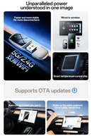 Yesido Km29 Wireless Carplay Adapter -5g/2.4G Dual-Band WiFi, Ota Upgradable - وصلة كار بلاي - بلوتوث - 2 في 1 - يو اس بي + تايب سي - كفالة 12 شهر