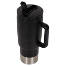 Fifty Fifty Insulated Mug 887ML (Black) [C] - مطارة حافظة للحرارة + عود + مسكه