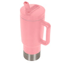 Fifty Fifty Insulated Mug 887ML (Rose Pink) [C] - مطارة حافظة للحرارة + عود + مسكه