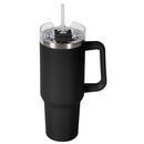 Fifty Fifty Insulated Mug 1.1L (Matte Black) [C] - مطارة حافظة للحرارة + عود