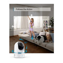 Eufy Indoor Security PT Pan and Tilt Camera 2K  - White كاميرا داخلية منزلية - يوفي انكر - كفالة 18 شهر