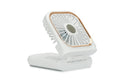 Torrii Cool + Bolt Foldable Neck Fan with 3000mAh Powerbank White [BU] - باور بنك - قوة 3000 + مروحة صغيرة + ستراب علاقة - 3 سرعات مختلفة - توري -  كفالة 12 شهر