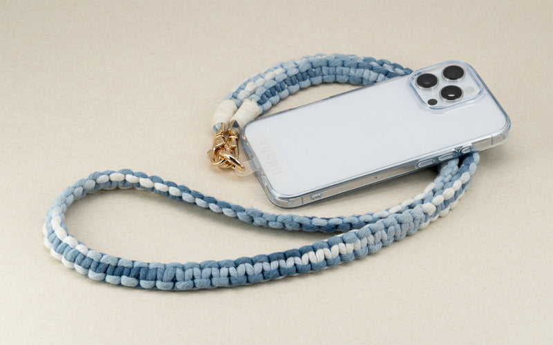 Torrii Knotty Braided Crossbody Strap – Gradient Blue - خيط علاقة - من توري - يمكنكم اختيار مع كفر او بدون كفر فقط خيط علاقة