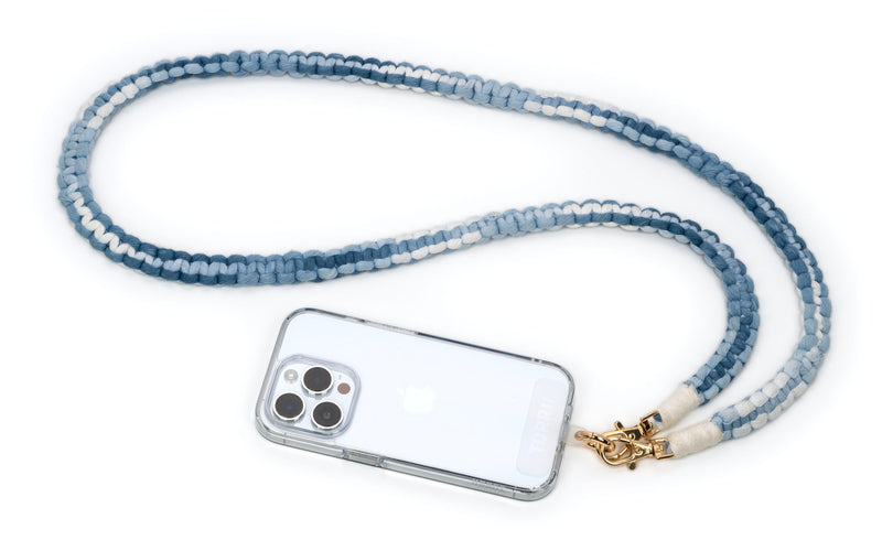 Torrii Knotty Braided Crossbody Strap – Gradient Blue - خيط علاقة - من توري - يمكنكم اختيار مع كفر او بدون كفر فقط خيط علاقة