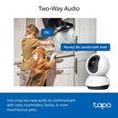 TP-Link TAPO C220 Pan/Tilt AI Home Security Wi-Fi Camera - 2K 4 MP QHD / 12x Digital Zoom - White - كاميرا مراقبة منزلية داخلية - 360 درجة جودة عالية الدقة - كفالة 12 شهر