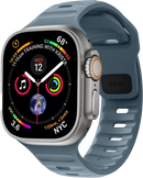 PAWA - Lagos Premium Soft Silicon Straps - Marine Blue - سير ساعه أبل واتش