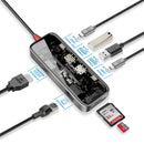 Promate 8-in 1 100W Multiport USB-C Hub [BO] - وصلة تايب سي - 8 في 1 - لاجهزة الايباد برو والماك بوك - متعددة الاستخدام - كفالة 12 شهر