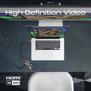 Promate 8-in 1 100W Multiport USB-C Hub [BO] - وصلة تايب سي - 8 في 1 - لاجهزة الايباد برو والماك بوك - متعددة الاستخدام - كفالة 12 شهر